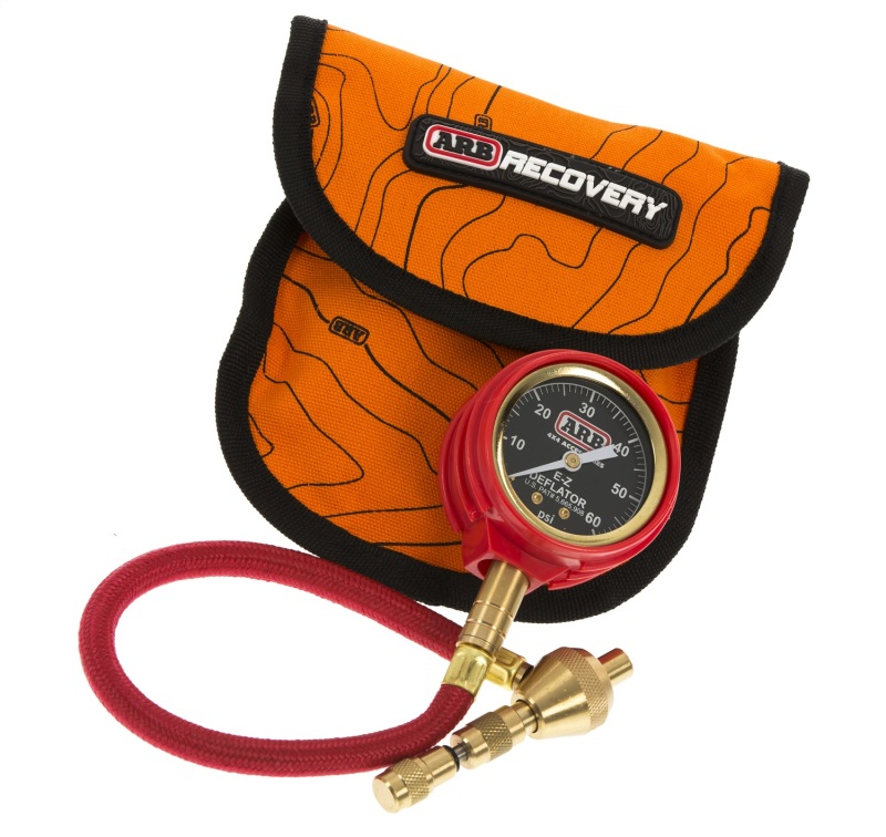 ARB E-Z Tire Deflator with PSI/Bar Gauge, Includes Gauge and Recovery Bag - ARB600