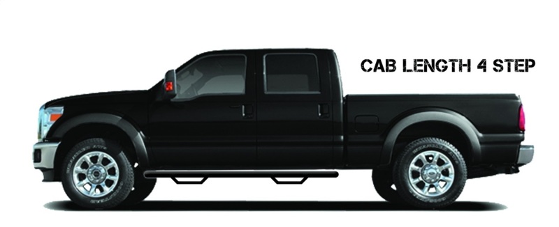 N-Fab Nerf Step 15.5-17 Dodge Ram 1500 Quad Cab - Tex. Black - Cab Length - 3in - D1573QC-TX