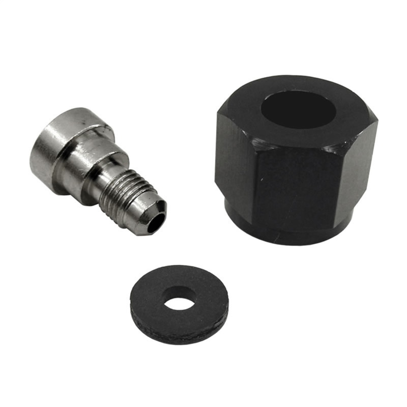 4AN Bottle NIPPLE AND NUT FOR CO2 VALVE (INCL. GASKET). - 11713