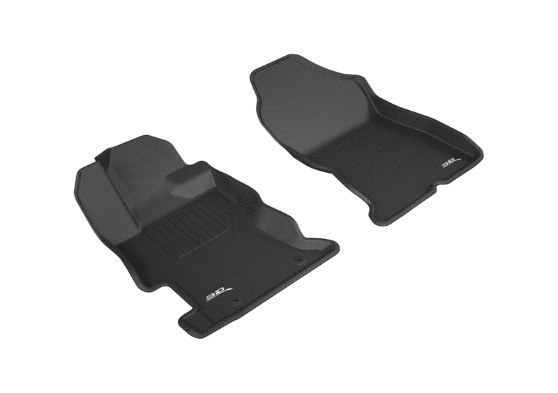 3D MAXpider 2017-2019 Subaru Impreza/Crosstrek Kagu 1st Row Floormat - Black - L1SB02211509