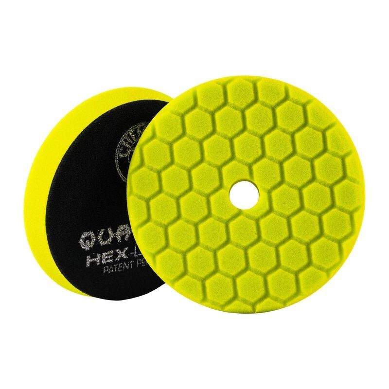Chemical Guys Hex-Logic Quantum Heavy Cutting Pad - Yellow - 5.5in - BUFX111HEX5