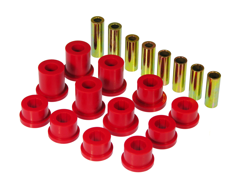 Control Arm Bushing Kit; Red; Front; - 12-204