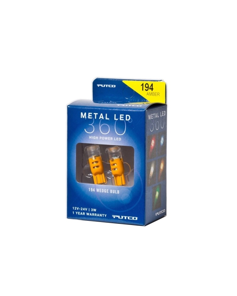 Putco 194 - Amber Metal 360 LED - 340194A-360