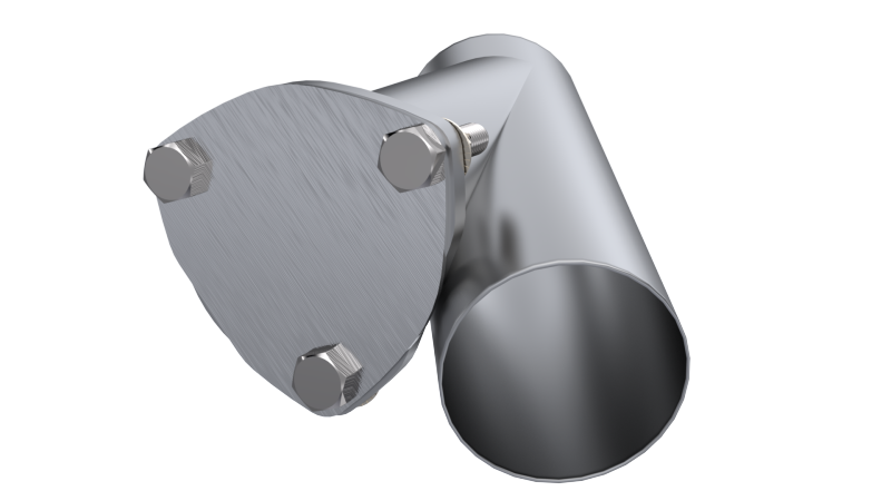 QTP 3.5in Weld-On QTEC Exhaust Cutout Y-Pipe - 10350