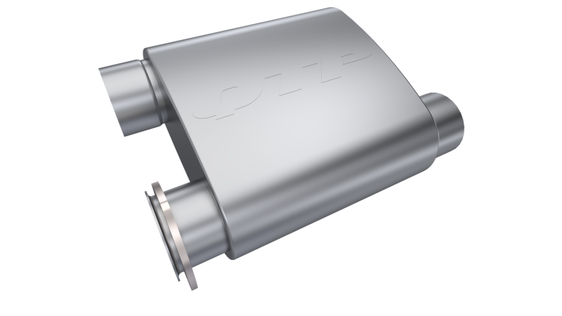 QTP 3in Weld-On Reverse 304SS Screamer Muffler Short Case w/Bolt-On QTEC Electric Cutout - 13303C