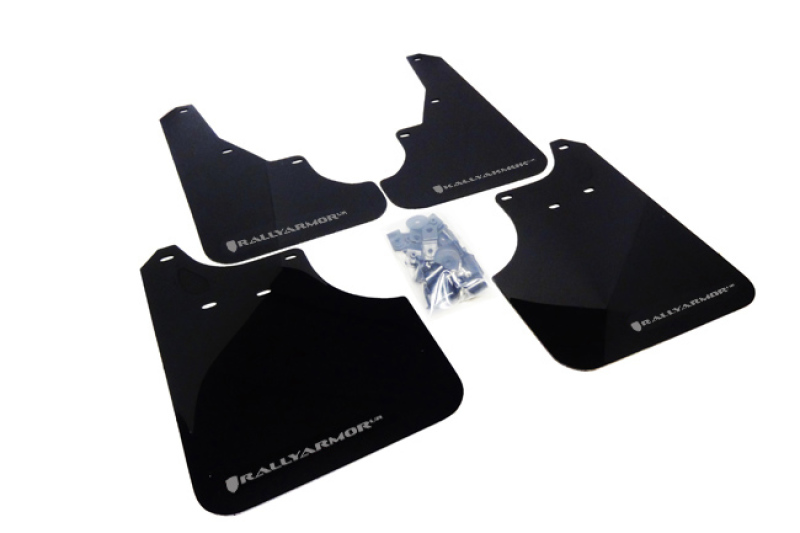 Black Mud Flap/Silver Logo - MF11-UR-BLK/SIL