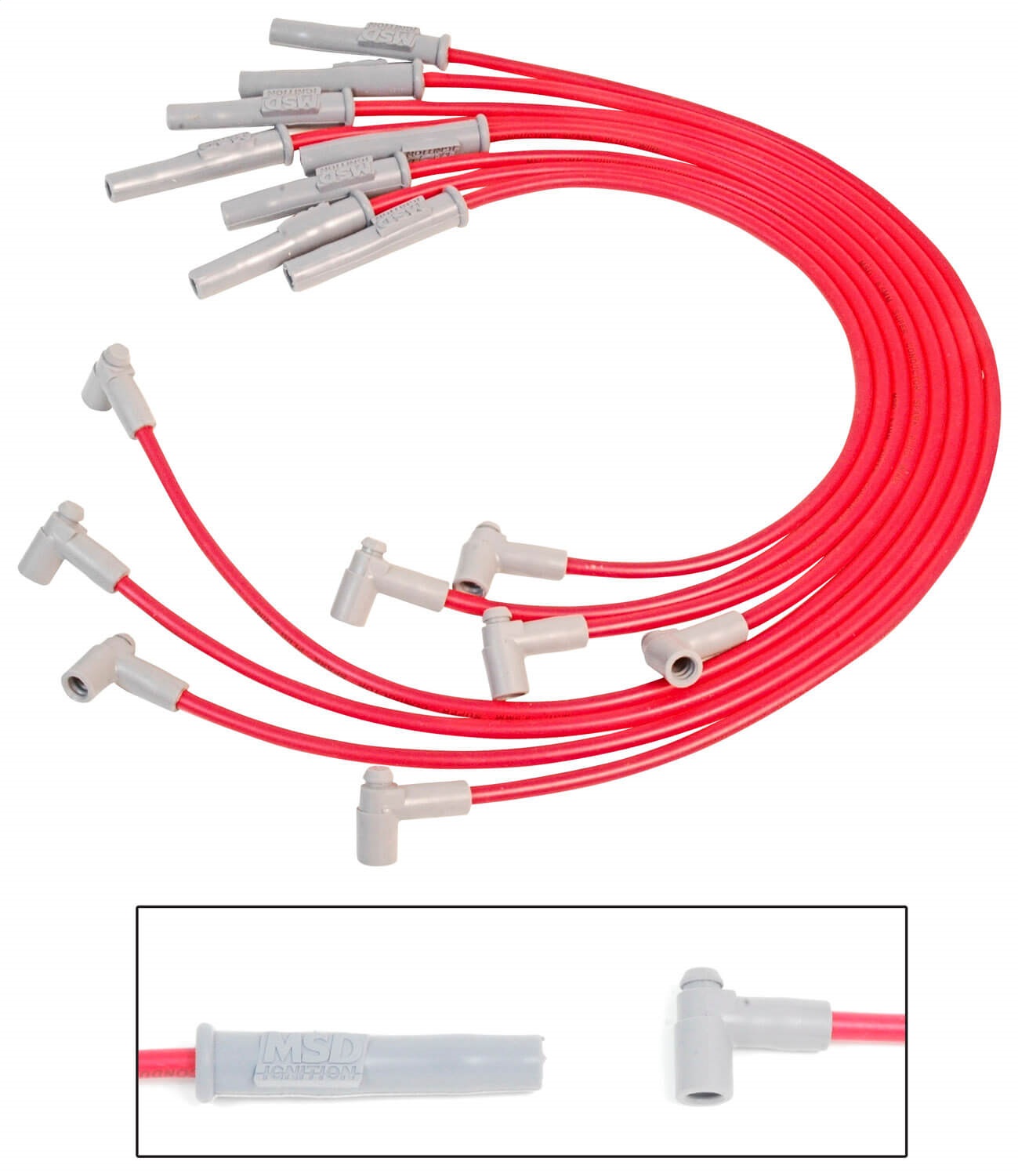 8.5MM Spark Plug Wire Set - Red - 35379