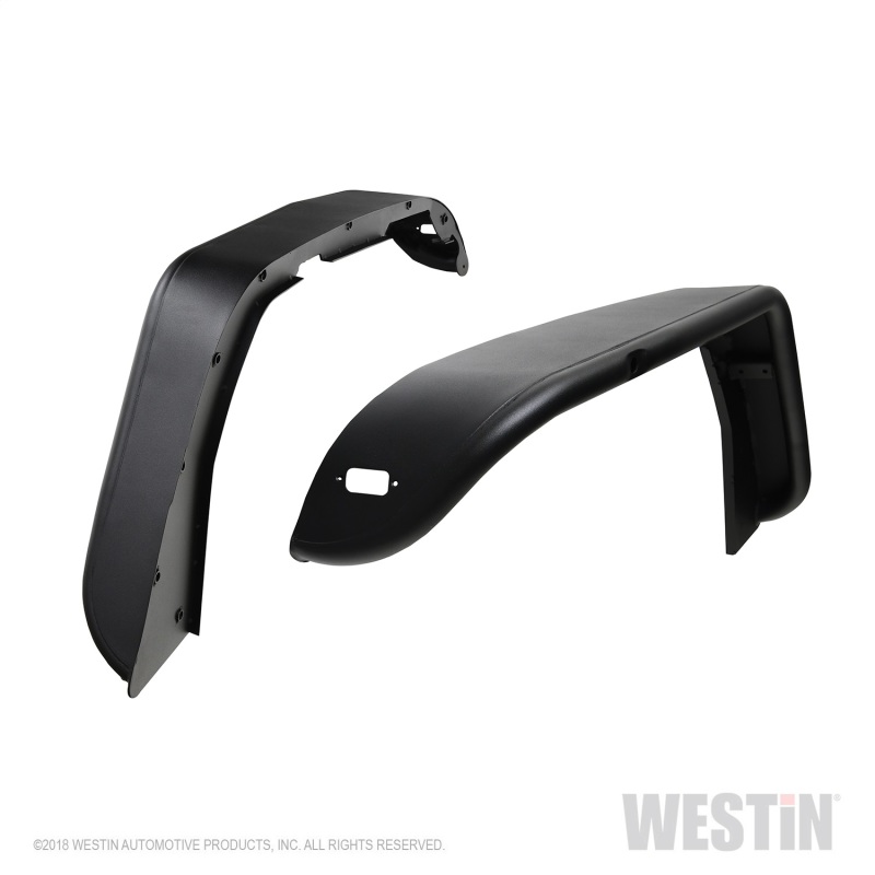 Westin 18-20 Jeep Wrangler JL / 20 Gladiator Tube Fenders - Front - Textured Black - 62-1025