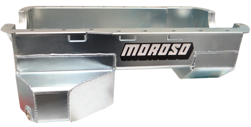 Moroso Ford 289-302 (w/Rear Sump) Road Race Baffled Wet Sump 7qt 7.5in Steel Oil Pan - 20533