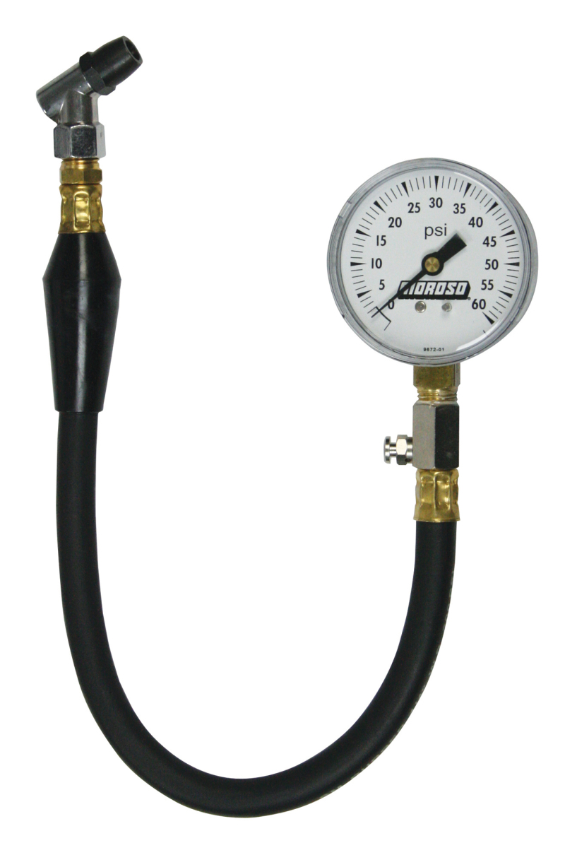 Moroso Tire Pressure Gauge 0-60psi - 2-5/8in Display - 2 Percent Accuracy - 89560