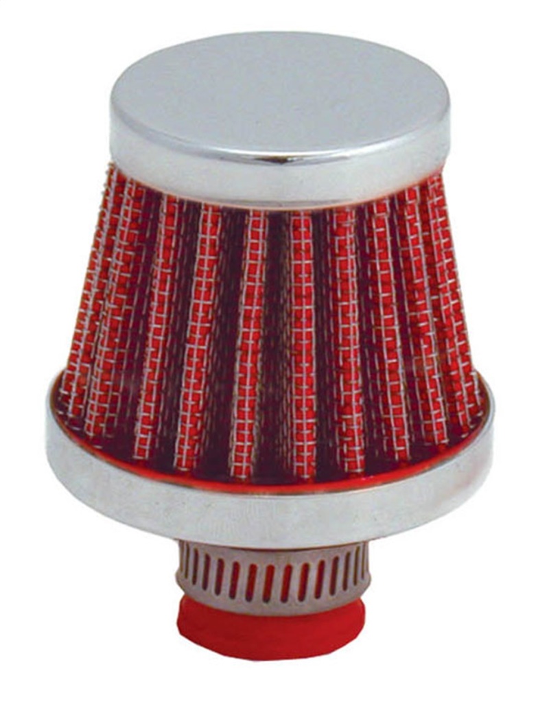 Spectre Breather Filter 10mm Flange / 2in. OD / 1-3/4in. Height - Red - 3992