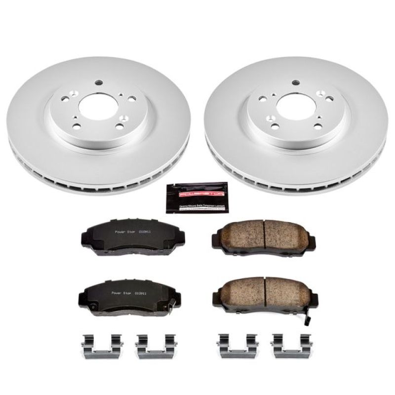 Power Stop 01-03 Acura CL Front Z17 Evolution Geomet Coated Brake Kit - CRK2292