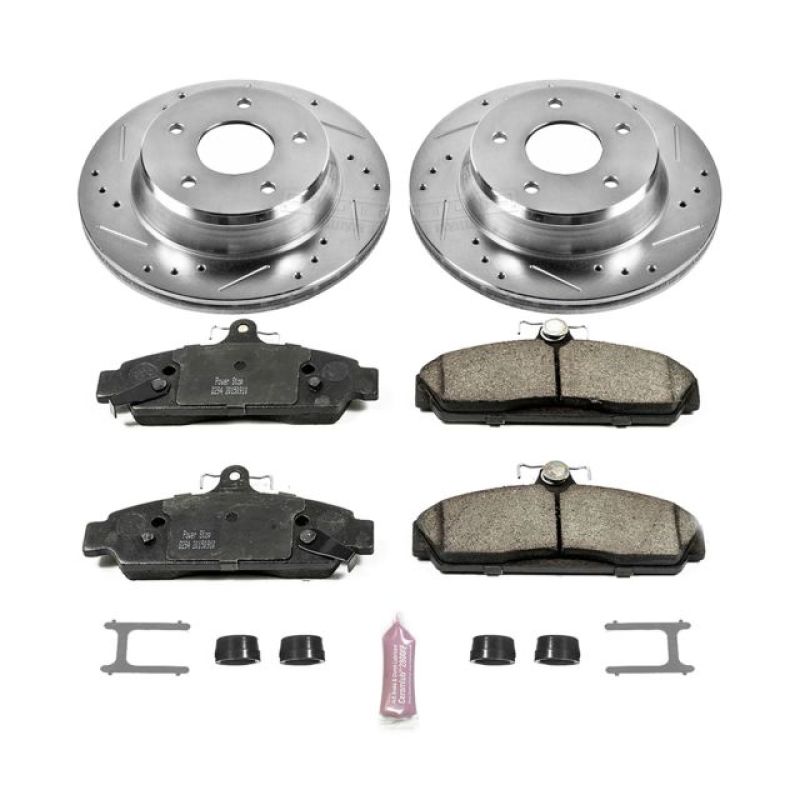 Power Stop 84-87 Chevrolet Corvette Front Z23 Evolution Sport Brake Kit - K4810