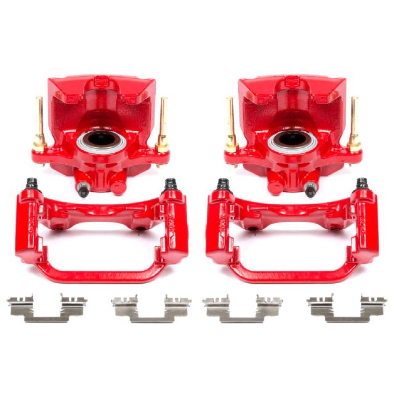 Power Stop 07-16 Cadillac Escalade Rear Red Calipers w/Brackets - Pair - S5030