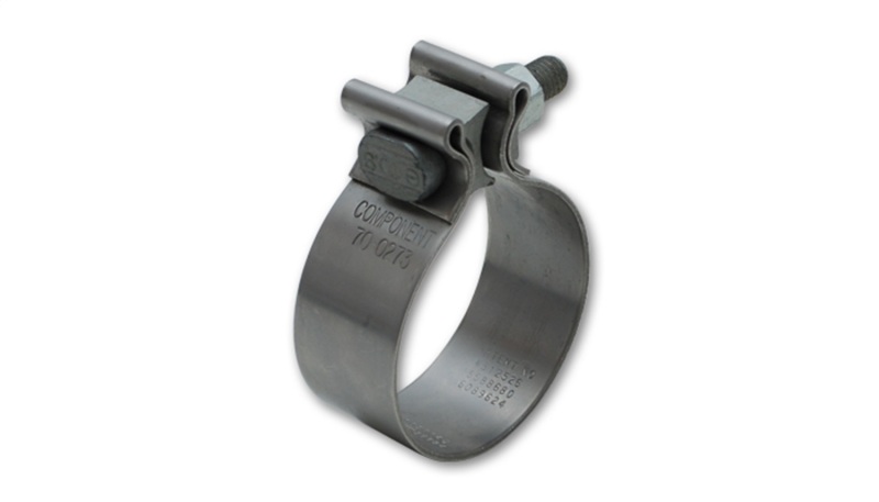 430 Stainless Steel Seal Clamp; For 2.75 in. O.D. Tubing; 1.25 in. Wide Band; - 1169