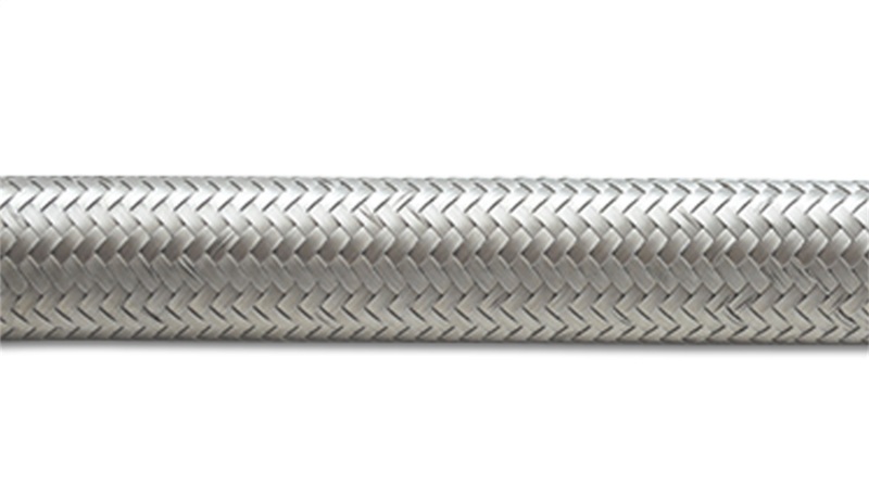 Stainless Steel Braided Flex Hose; Size: -12AN; Hose ID 0.68in.; 10ft. Roll; - 11922