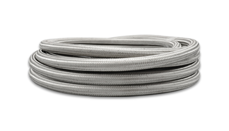Vibrant SS Braided Flex Hose with PTFE Liner -4 AN (10 foot roll) - 18414