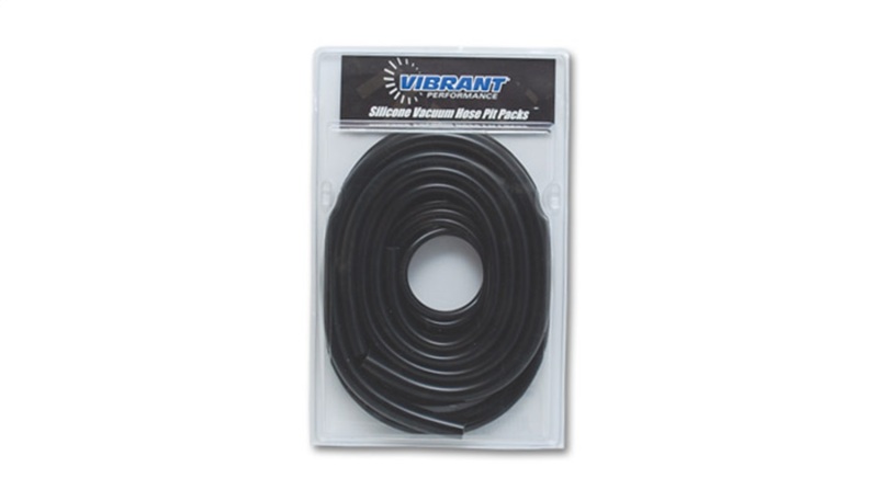 Vibrant Silicon vac Hose Pit Kit Blk 5ft- 1/8in 10ft- 5/32in 4ft- 3/16in 4ft- 1/4in 2ft-3/8in - 2104