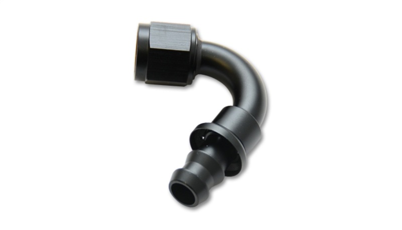 Vibrant Push-On 120 Degree Hose End Elbow Fitting - -4AN - 22204