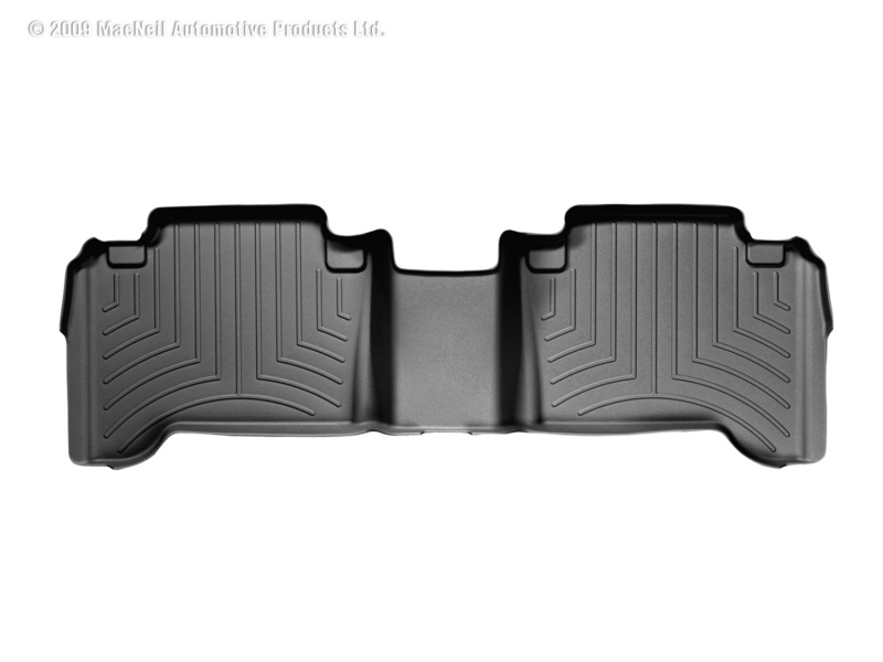 WeatherTech 05-13 Toyota Tacoma Double Cab Rear FloorLiner - Black - 440213