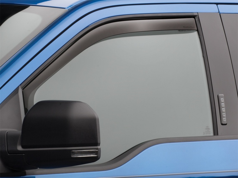 WeatherTech 2017+ Ford F-250/F-350/F-450/F-550 Front Side Window Deflectors - Dark Smoke - 80765