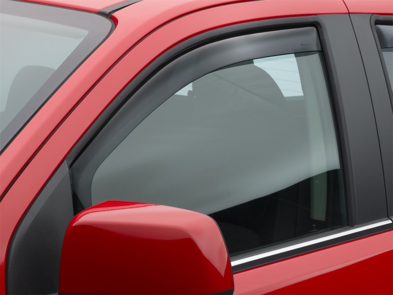 WeatherTech 2015+ Chevy Colorado/GMC Canyon Front Side Window Deflectors - Dark Smoke - 80766