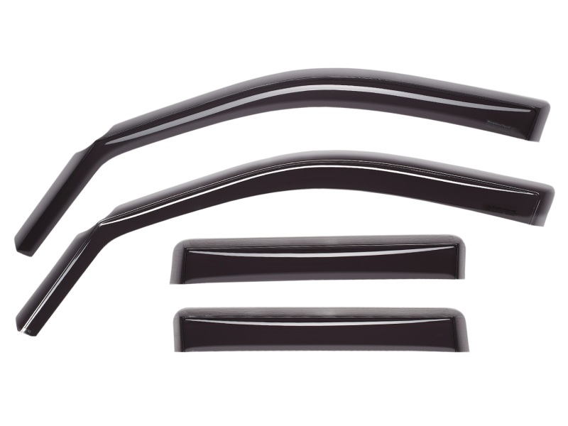 WeatherTech 2016+ Toyota Tacoma Double Cab Front and Rear Side Window Deflectors - Dark Smoke - 82792
