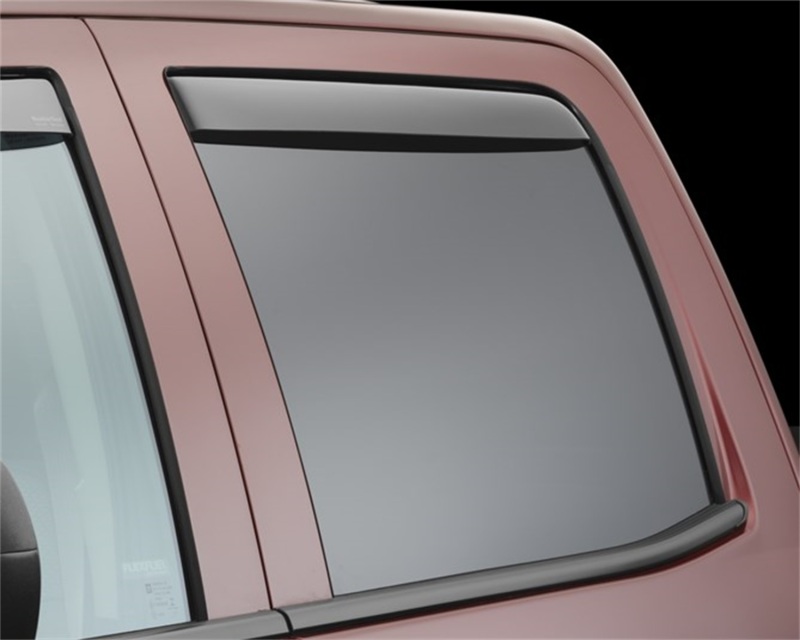 WeatherTech 14+ Chevrolet Silverado 1500 Rear Side Window Deflectors - Dark Smoke - 83740