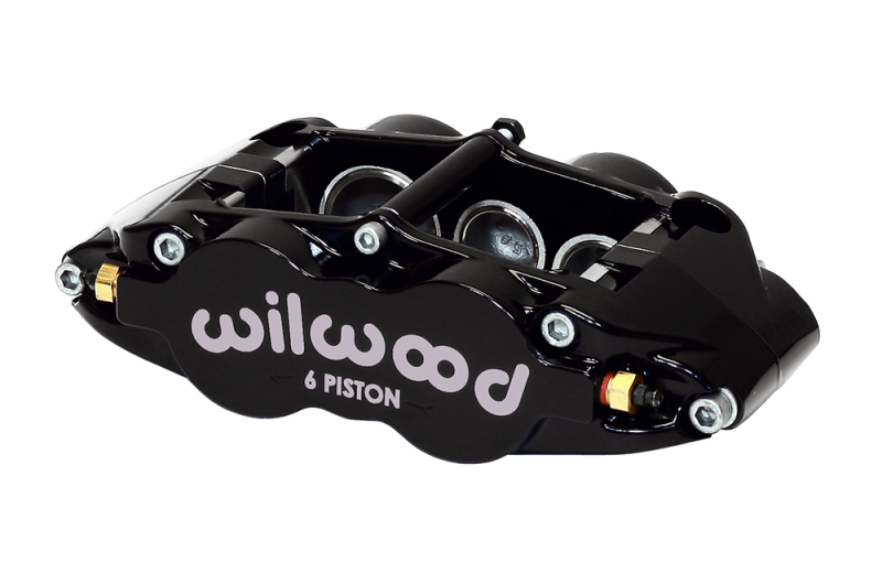 Wilwood Caliper-Narrow Superlite 6R-RH - Black 1.62/1.12/1.12in Pistons 1.25in Disc - 120-11778-BK