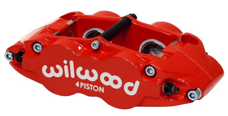 Wilwood Caliper-Narrow Superlite 4R - Red 1.12/1.12in Pistons 1.10in Disc - 120-11782-RD