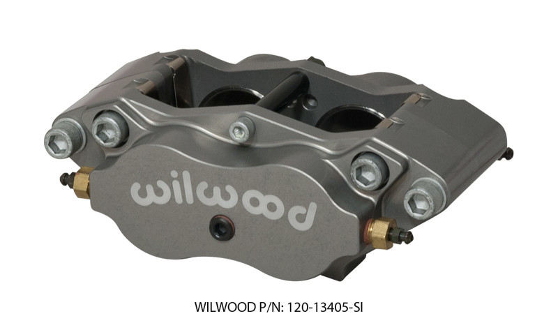 Wilwood Caliper-Billet Narrow Dynalite Radial Mount 1.75in Piston/.38in Disc - 120-13405-SI