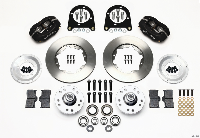 Wilwood Forged Dynalite Front Kit 11.00in 37-48 Ford Psgr. Car Spindle - 140-11013