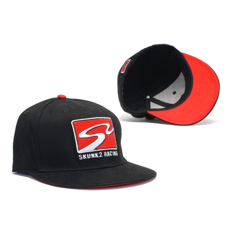 Flex Fit Baseball Cap; Black w/Racetrack Skunk2 Logo; Large/X-Large; - 731-99-1502