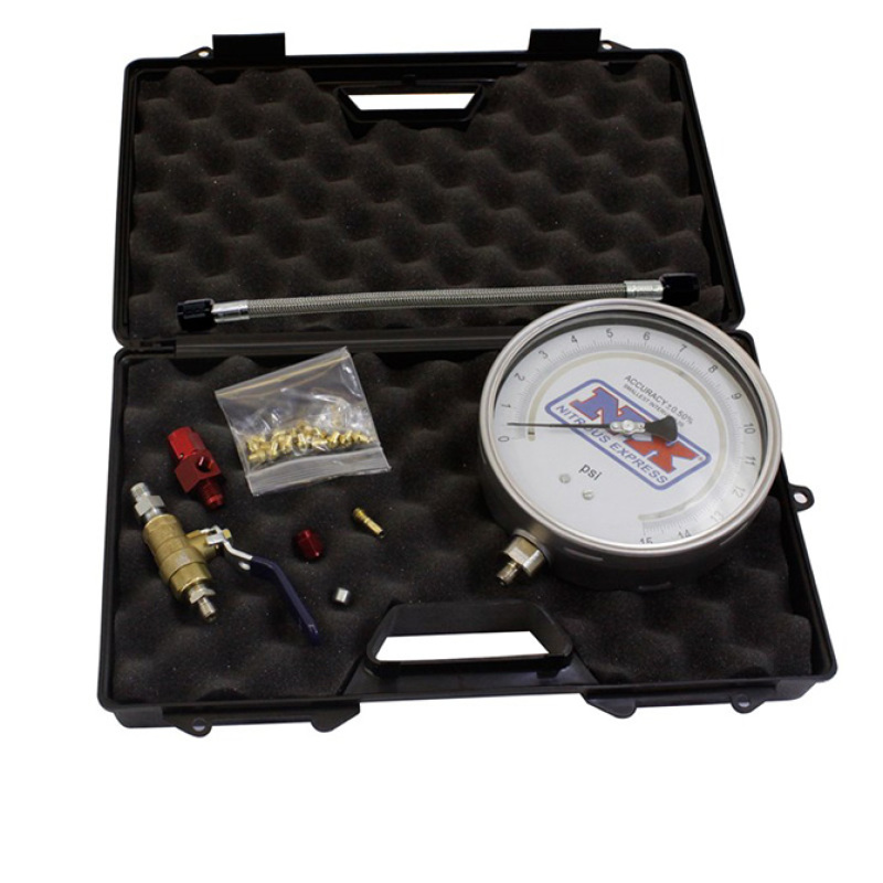 Nitrous Express Master Flo-Check Pro (6 Certified Gauge & Molded Case) - 15529