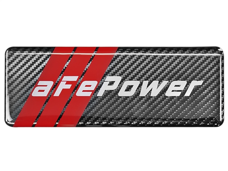 aFe POWER Motorsports Logo Urocal Carbon Fiber 1.86in x 5.12in - 40-10207