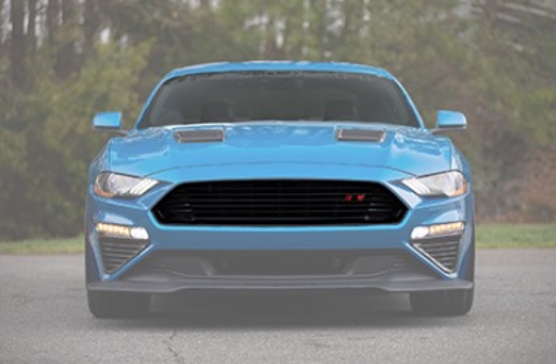 Roush 2018+ Ford Mustang Black Upper Grille Kit - 422275