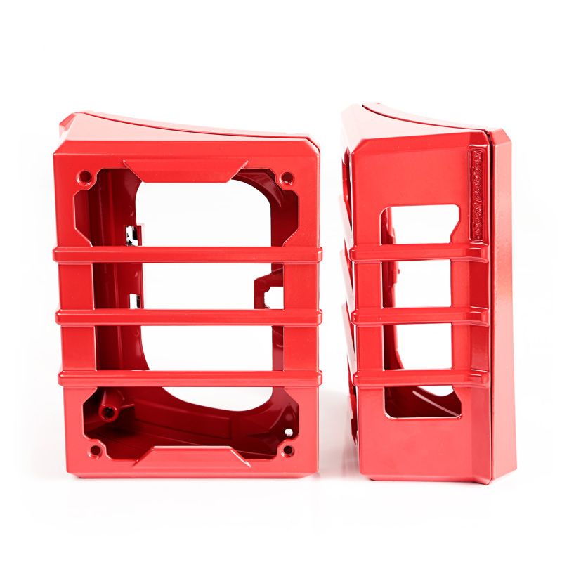 Rugged Ridge 07-18 Jeep Wrangler JK Red Elite Tail Light Guards - 11226.06