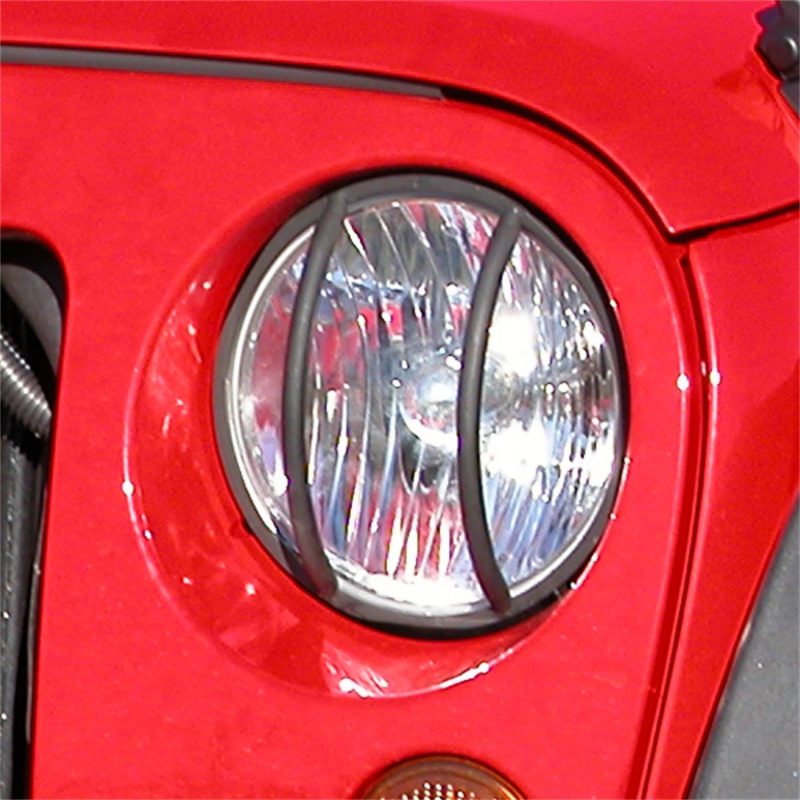 Rugged Ridge 07-18 Jeep Wrangler JK Black Headlight Euro Guards - 11230.03