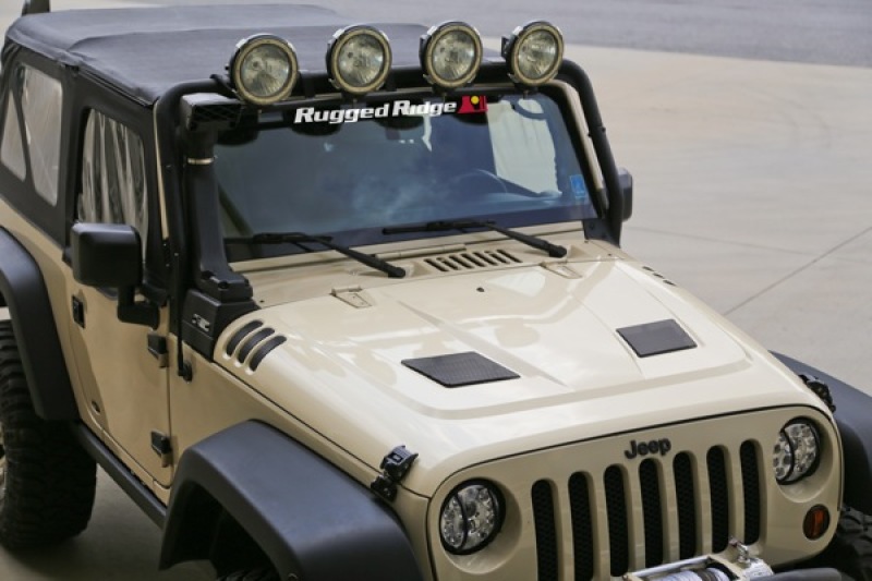 Rugged Ridge Performance Vented Hood 07-18 Jeep Wrangler JK - 17759.01