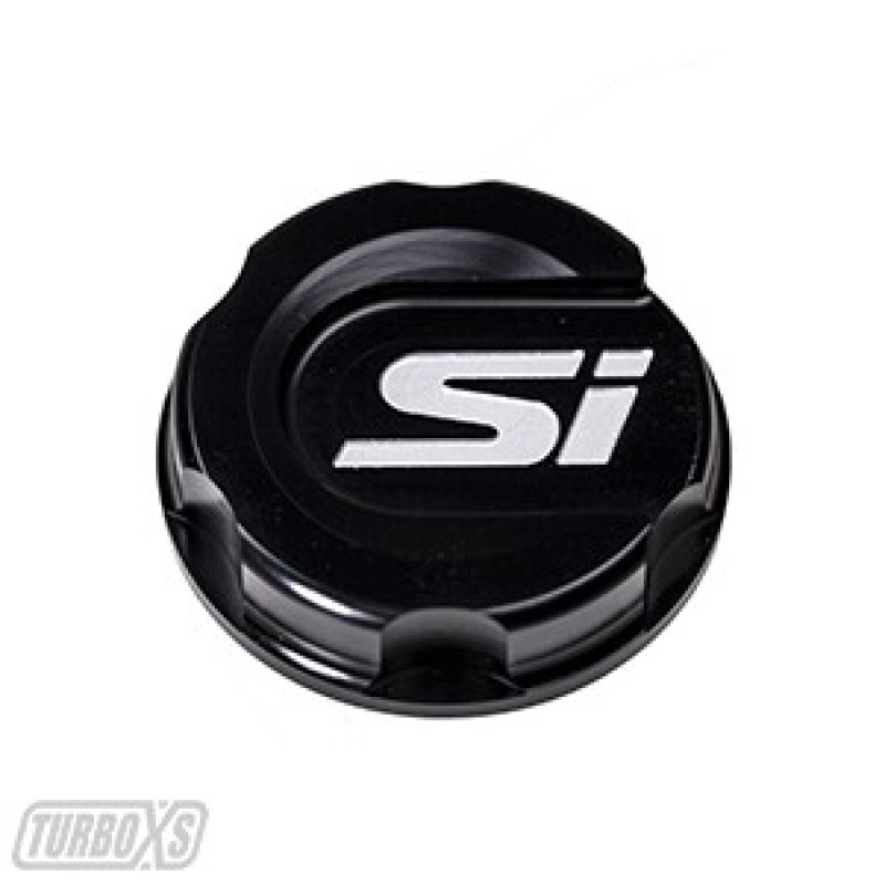 Oil Cap; Black; Si Logo; 2017 Honda Civic. - HC-OC-BLK-SI