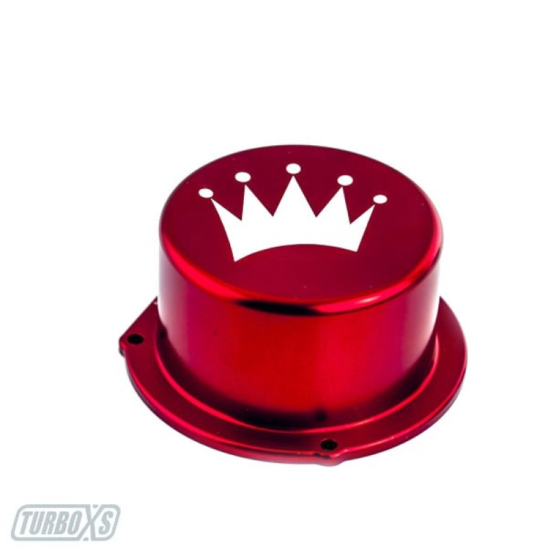 Turbo XS 15-16 Subaru WRX Billet Aluminum Vacuum Pump Cover - Red - W15-VPC-RED