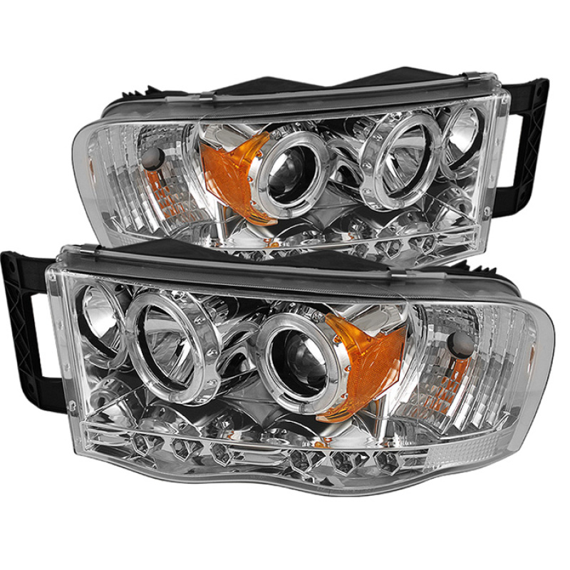 (Spyder Signature) Projector Headlights - LED Halo - Chrome - 5009982