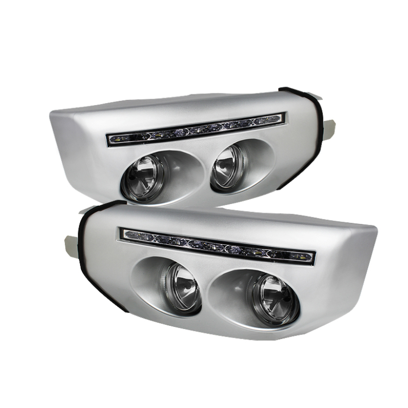 Spyder Toyota FJ Cruiser 07-14 Fog Lights W LED Daytime Running Lights w/swch- Clear FL-DRL-TFJ07-C - 5070555