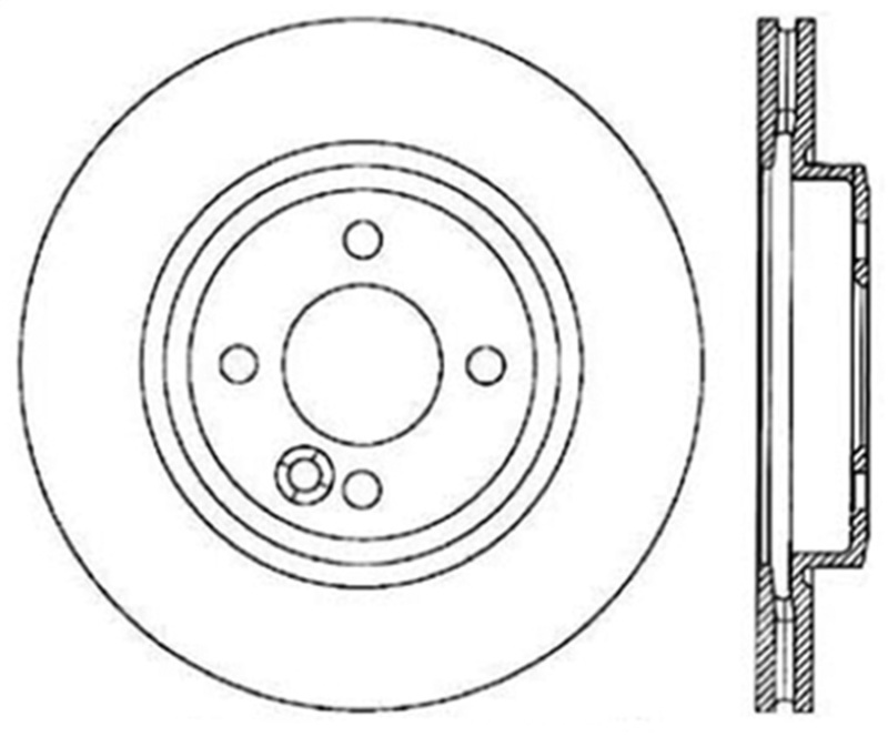 StopTech 02-07 Mini Cooper/Cooper S Slotted & Drilled Left Front Rotor - 127.34067L