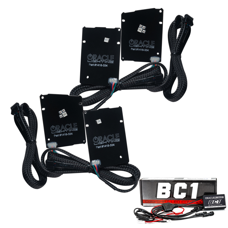 Oracle 19-21 Chevy Camaro LS/LT RGB+A Headlight DRL Upgrade Kit - ColorSHIFT w/ BC1 Controller - 1418-335