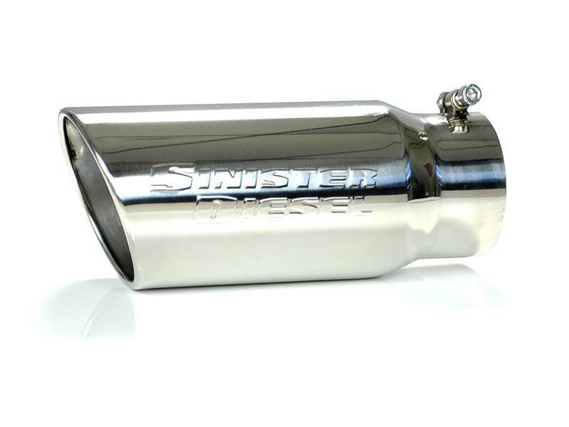 Sinister Diesel Universal Polished 304 Stainless Steel Exhaust Tip (4in to 5in) - SD-4-5-POL