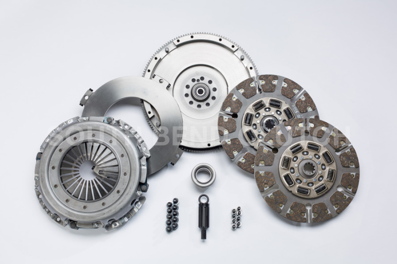 South Bend Clutch 99-03.5 Ford 7.3 Powerstroke ZF-6 Street Dual Disc Organic Clutch Kit - SFDD3250-6-ORG