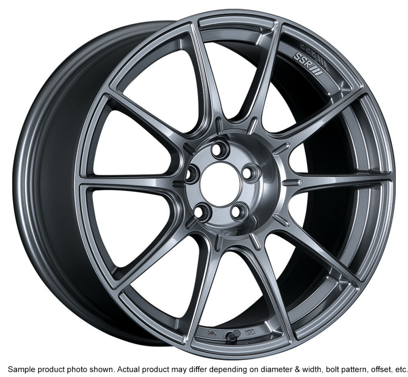 SSR GTX01 18x8.5 5x100 44mm Offset Dark Silver Wheel 02-05 WRX - XA18850+4405CDK