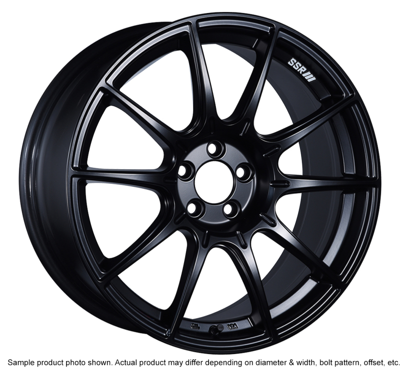 SSR GTX01 18x9.5 5x100 40mm Offset Flat Black Wheel FRS / BRZ - XA18950+4005CMB