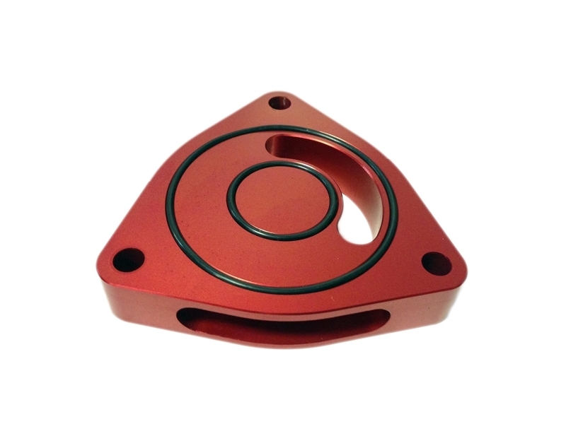 Torque Solution Blow Off BOV Sound Plate (Red): Kia Optima 2.0T - TS-GEN-002R-2
